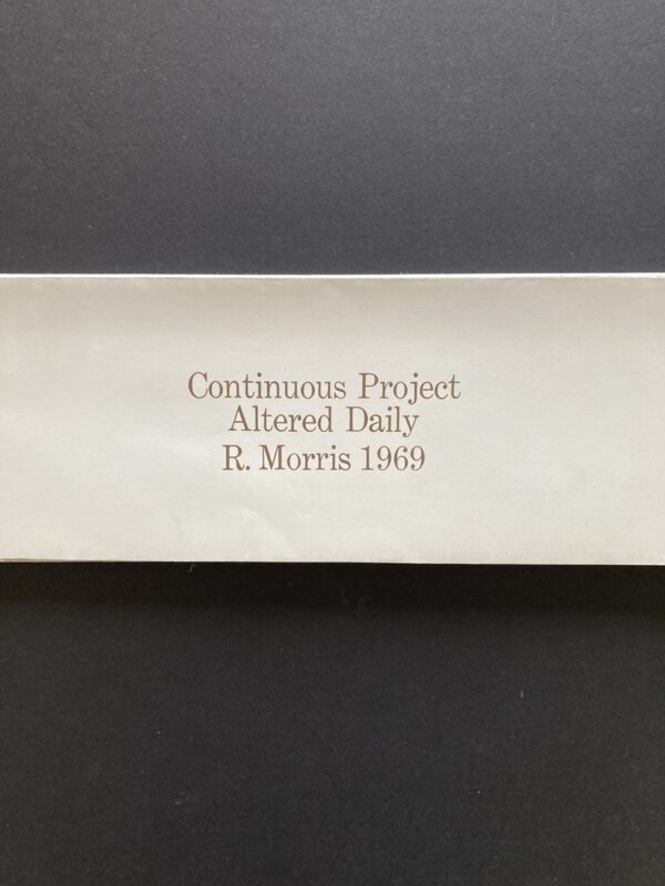 Robert Morris, Continuous Project Altered Daily