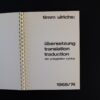 Timm Ulrichs, Ubersetzung - Translation - Traduction
