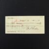 Carl Andre, Untitled (Signed Cheque)