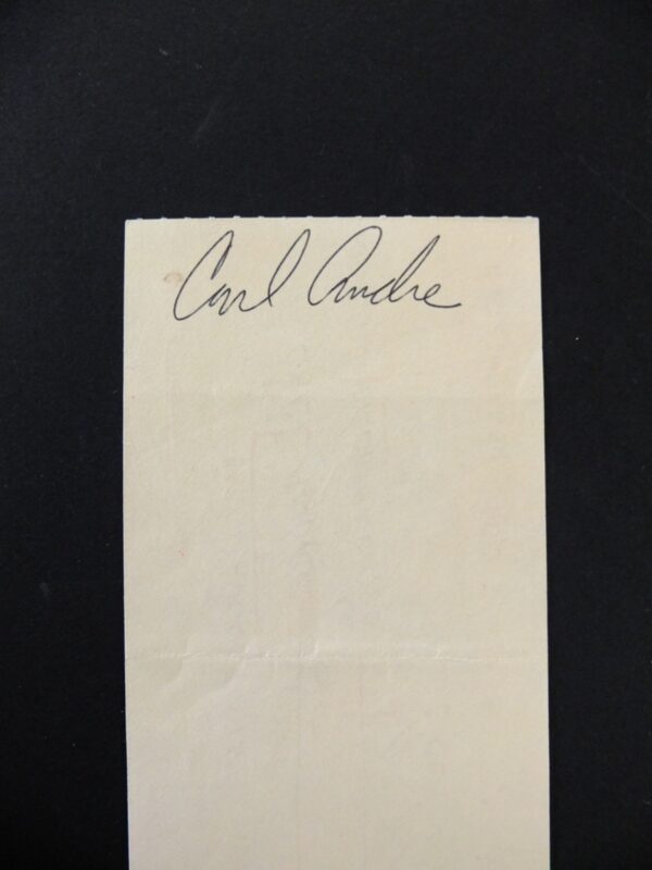 Carl Andre, Untitled (Signed Cheque)