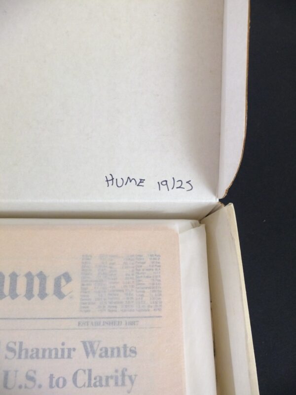 Hume-4 Gary Hume, International Herald Tribune (Signed & Numbered)